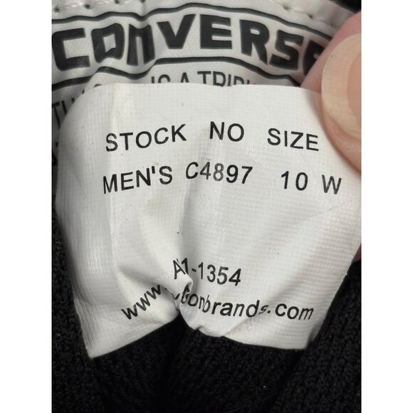 Converse Mens Steel Toe Shoes Size 10W Black  ASTM - Picture 6 of 8